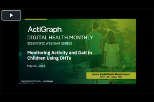 Monitoring activity and gait in children