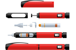 Part of diabetic insulin pen-GettyImages-1124564402