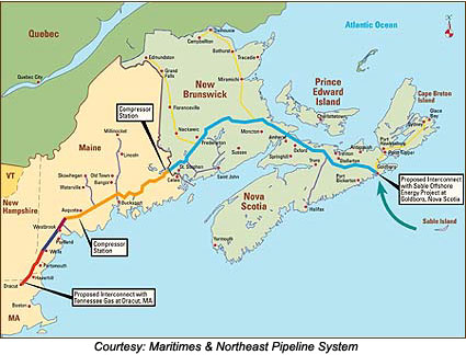 Nova Scotia gets natural gas