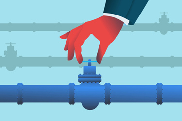 hand closing valve on gas pipeline-GettyImages-1450250263 hand closing valve on gas pipeline-GettyImages-1450250263