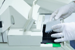 PCR machine Thermocycler for DNA or RNA quantification-GettyImages-1227432556