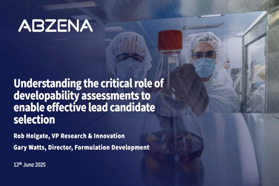 The Role Of Developability In Lead Candidate Selection abzena understanding webinar thumb